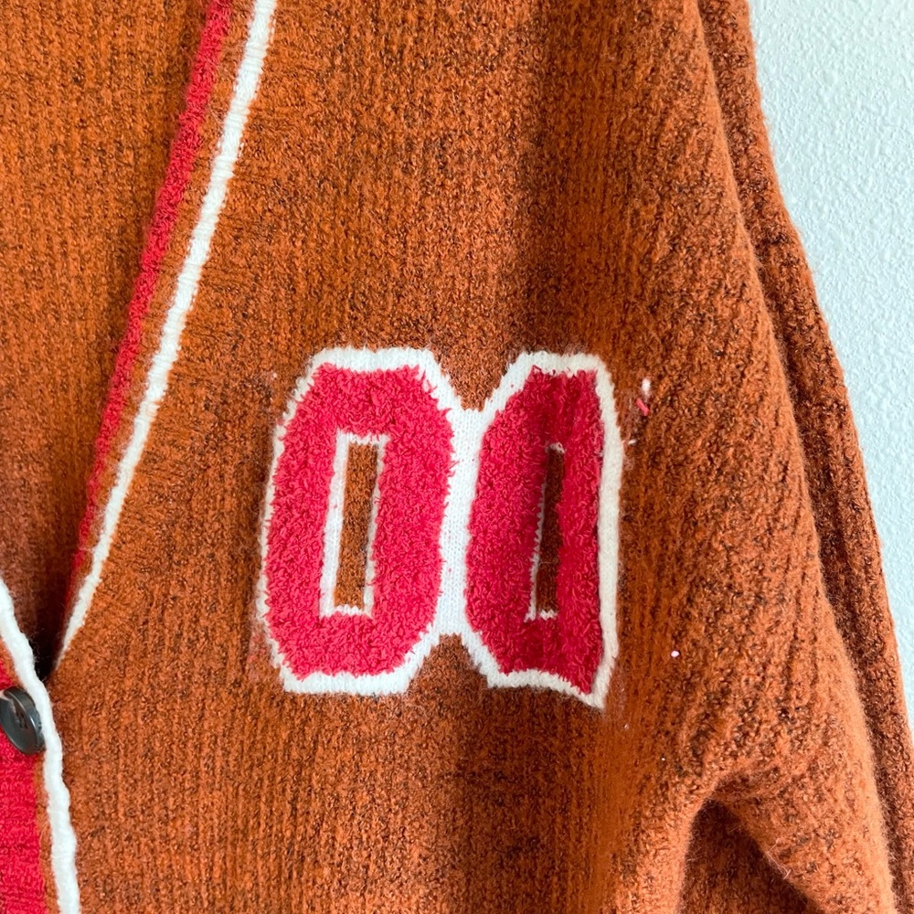 NWOT BP Varsity Cardigan Sweater Small - Picture 4 of 8